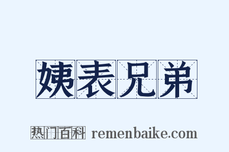 姨表兄弟是什么意思的图片